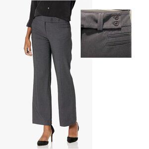 Touche Grey Straight-Leg Stretch Pant Size 4